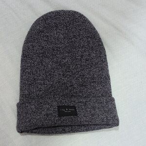 rag & bone Gray Marled Knit Beanie